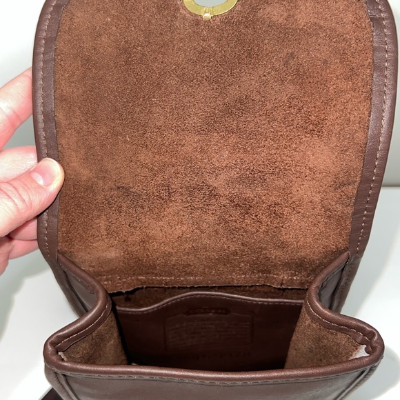 Coach Vintage Brown Small Sidepack, style number 9978 - Picture 4 of 9